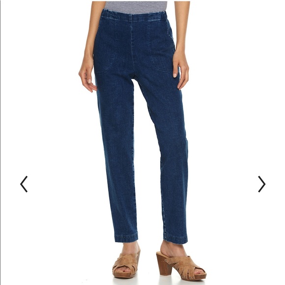 croft and barrow pull on stretch jeans